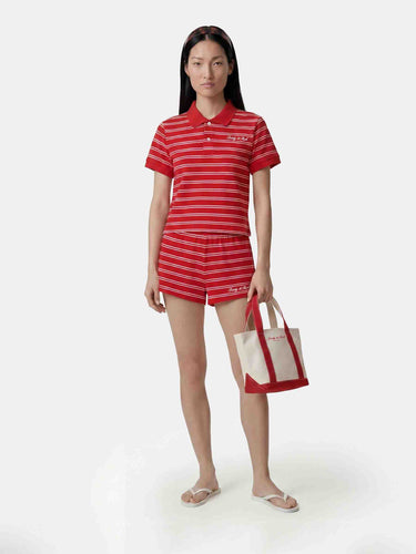 Sporty & Rich Mujer Barcelona Polo Rayas Logo color Blanco sku 782-001912 01 - Foto 2