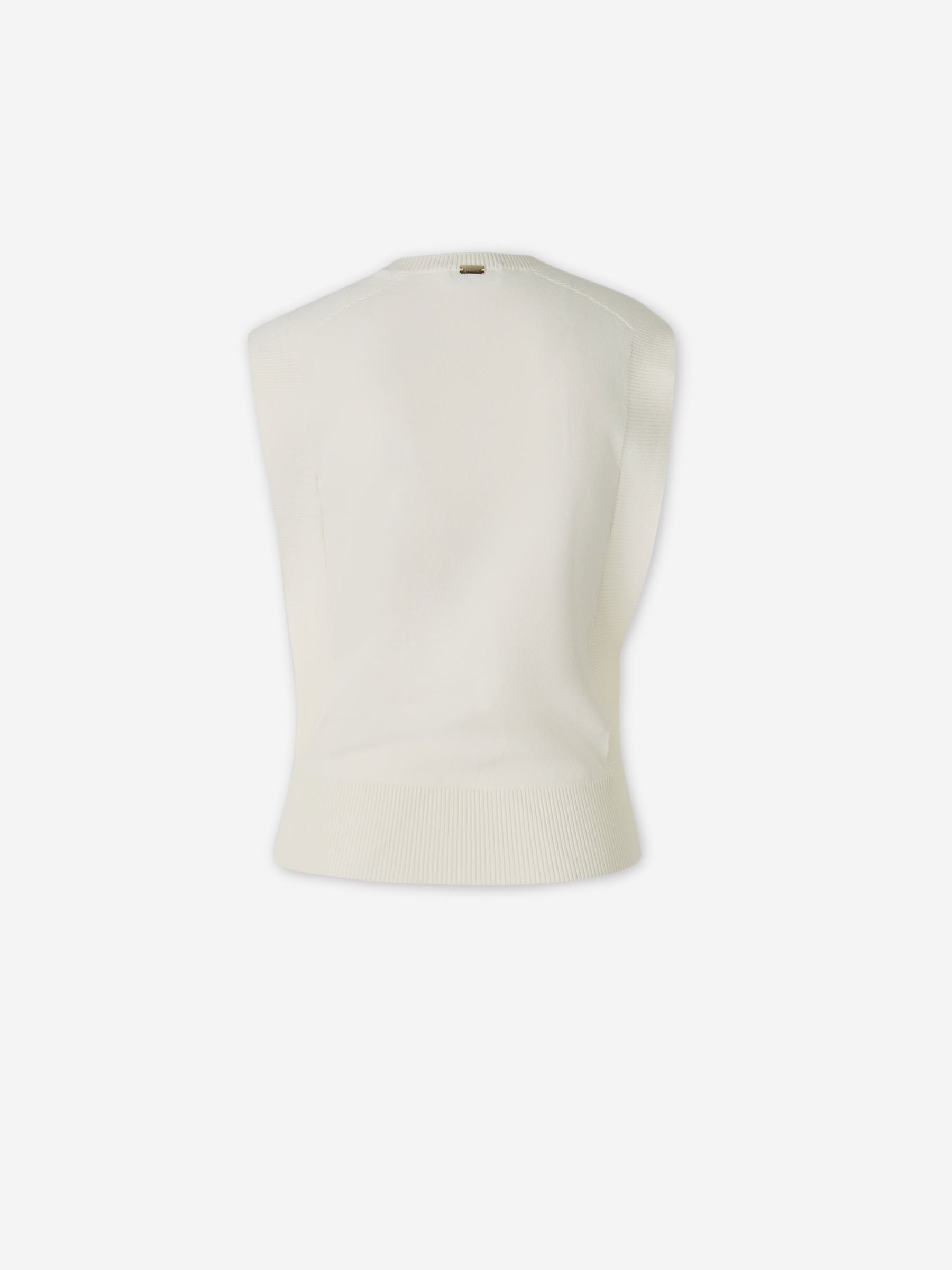 Herno Mujer Barcelona Chaleco Punto color Crema sku 782-001922 01 - Foto 2