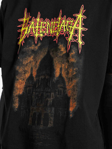 Balenciaga Mujer Barcelona Camiseta Sacré Cœur color Negro sku 782-001929 01 - Foto 4