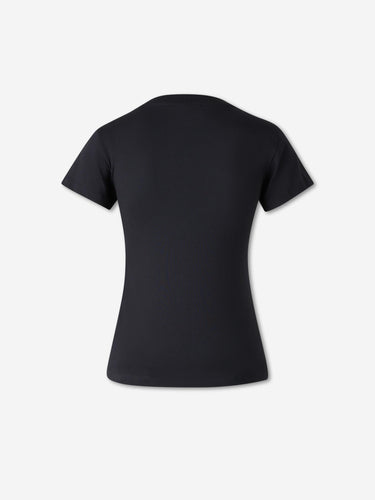 Ganni Mujer Barcelona Camiseta Cuello Redondo color Negro sku 782-001933 01 - Foto 2