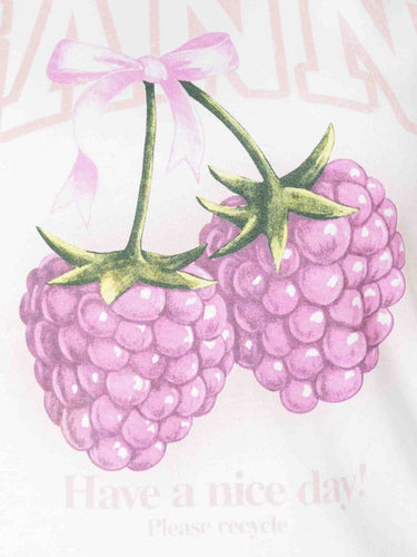 Ganni Mujer Barcelona Camiseta Raspberry color Blanco sku 782-001934 01 - Foto 4