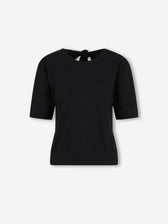 Ganni Mujer Barcelona Camiseta de Punto color Negro sku 782-001935 01 - Foto 1