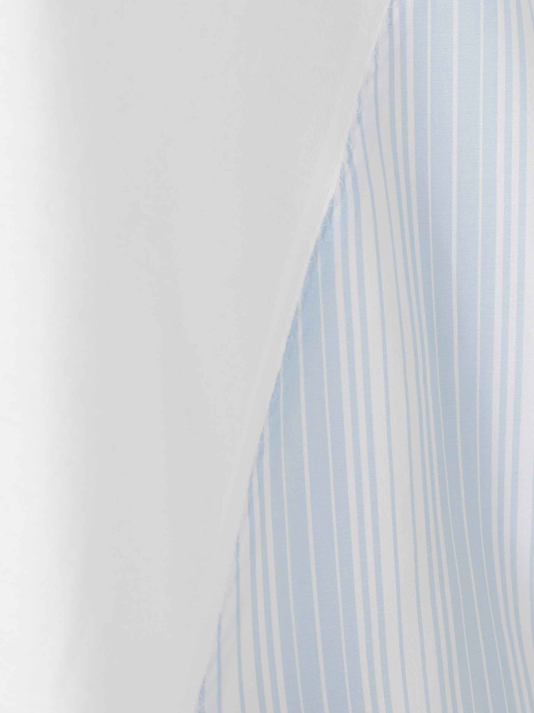 マルニ MARNI 24AW コットン バックフレアシャツ 長袖 38 ホワイト White organic poplin zip shirt with hidden logo | Marni