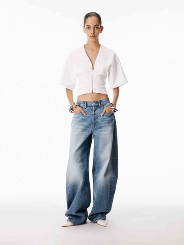Alexander Wang Mujer Barcelona Camiseta con Cremallera Metálica color Blanco sku 782-001941 01 - Foto 1