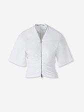 Camiseta con Cremallera Metálica