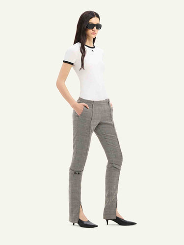 Courrèges Mujer Barcelona Camiseta Ribete Contraste color Blanco sku 782-001945 01 - Foto 3