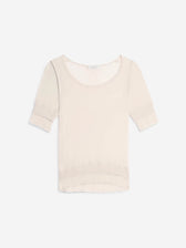 Lemaire Mujer Barcelona Camiseta Punto L'oeil color Beige sku 782-001947 01 - Foto 1
