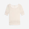 Lemaire Mujer Barcelona Camiseta Punto L'oeil color Beige sku 782-001947 01 - Foto 1
