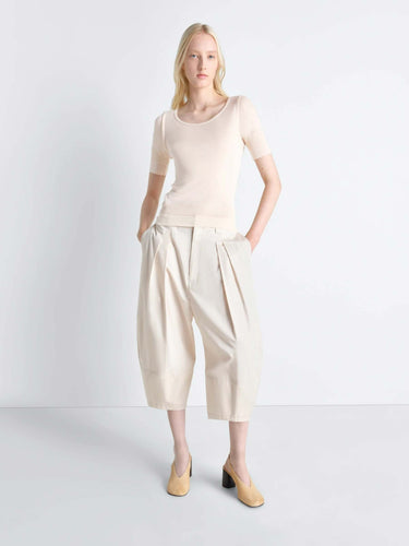 Lemaire Mujer Barcelona Camiseta Punto L'oeil color Beige sku 782-001947 01 - Foto 2