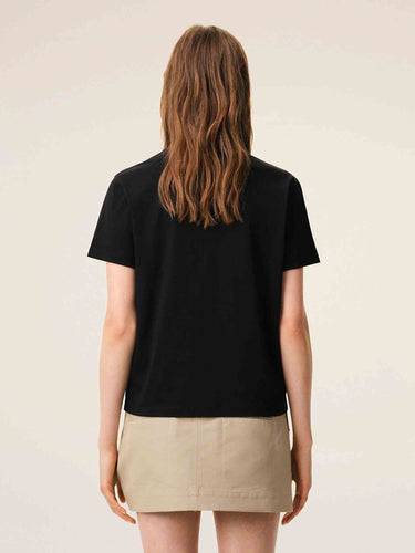 Ami Paris Mujer Barcelona Camiseta Manga Corta color Negro sku 782-001948 01 - Foto 3