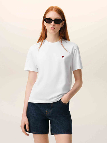 Ami Paris Mujer Barcelona Camiseta Manga Corta color Blanco sku 782-001948 02 - Foto 2
