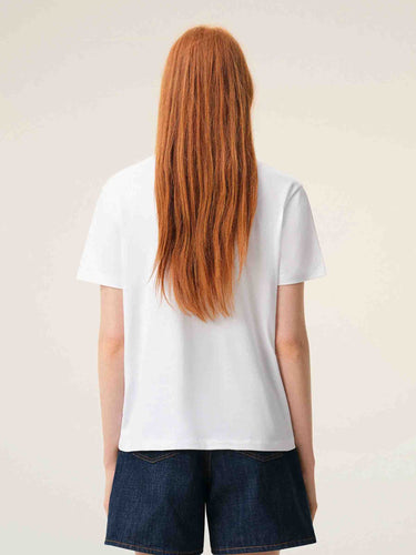 Ami Paris Mujer Barcelona Camiseta Manga Corta color Blanco sku 782-001948 02 - Foto 3