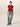 Ami Paris Mujer Barcelona Camiseta Manga Corta color Rojo sku 782-001949 01 - Foto 2