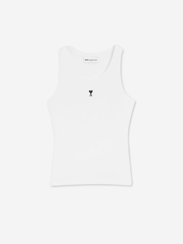 Ami Paris Mujer Barcelona Camiseta Tirantes Logo color Blanco sku 782-001950 01 - Foto 1