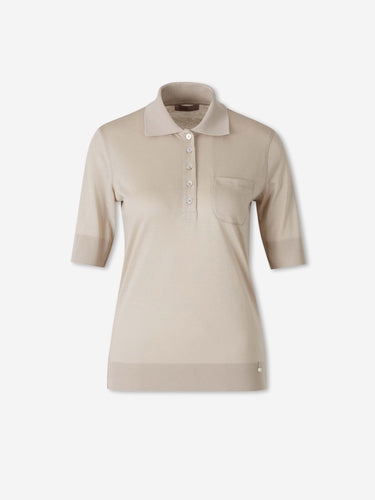Herno Mujer Barcelona Polo Manga Corta color Beige sku 782-001952 01 - Foto 1