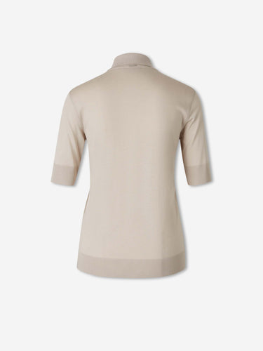 Herno Mujer Barcelona Polo Manga Corta color Beige sku 782-001952 01 - Foto 2