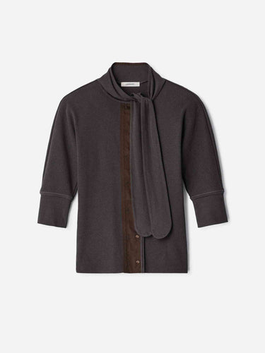 Lemaire Mujer Barcelona Camiseta Punto Ascot color Gris Antracita sku 782-001953 01 - Foto 1