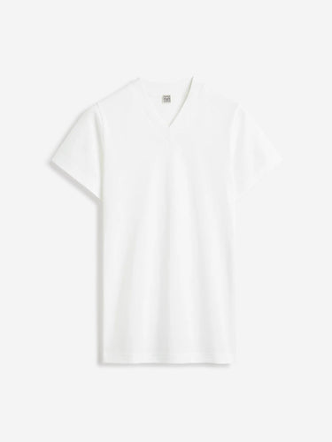 TOTEME Mujer Barcelona Camiseta Cuello Pico color Blanco sku 782-001963 01 - Foto 1