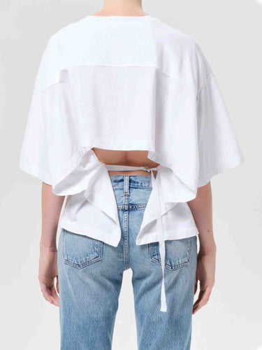Agolde Mujer Barcelona Camiseta Theo color Blanco sku 782-001966 01 - Foto 4