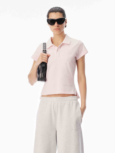 Alexander Wang Mujer Barcelona Polo Algodón color Rosa Palo sku 782-001968 01 - Foto 2