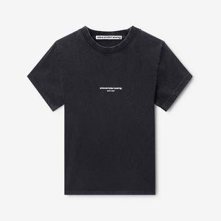 Alexander Wang Mujer Barcelona Camiseta Logo Cropped color Negro sku 782-001969 01 - Foto 1