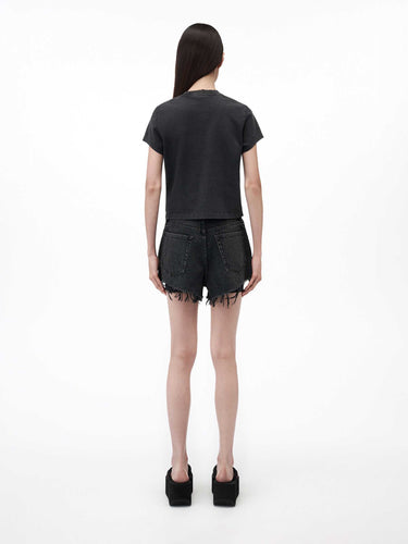 Alexander Wang Mujer Barcelona Camiseta Logo Cropped color Negro sku 782-001969 01 - Foto 3