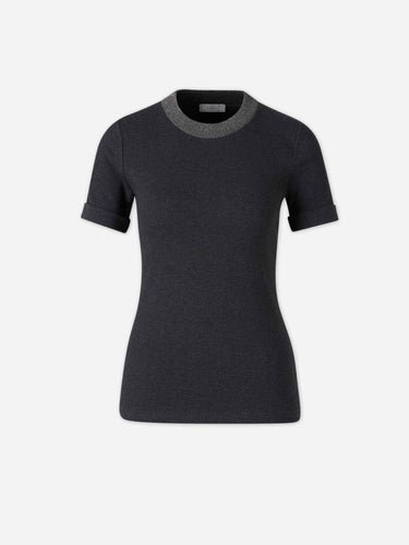 Peserico Mujer Barcelona Camiseta Manga Corta color Gris Antracita sku 782-001971 02 - Foto 1