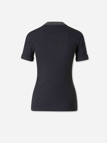 Peserico Mujer Barcelona Camiseta Manga Corta color Gris Antracita sku 782-001971 02 - Foto 2