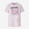 Ganni Mujer Barcelona Camiseta Manga Corta Cangrejo color Rosa Palo sku 782-001975 01 - Foto 1