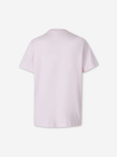 Ganni Mujer Barcelona Camiseta Manga Corta Cangrejo color Rosa Palo sku 782-001975 01 - Foto 2