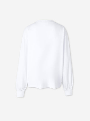 Ganni Mujer Barcelona Camiseta Manga Larga Fresa color Blanco sku 782-001983 01 - Foto 2