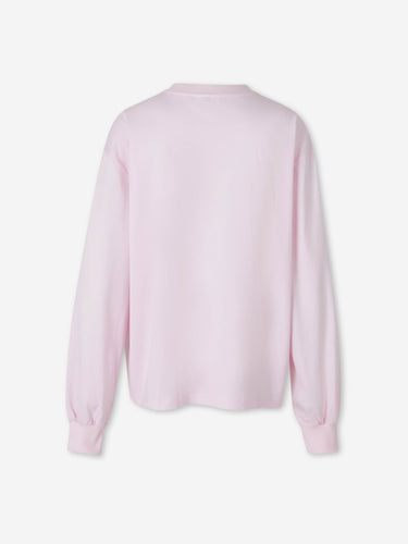 Ganni Mujer Barcelona Camiseta Manga Larga Cangrejo color Rosa Palo sku 782-001984 01 - Foto 2