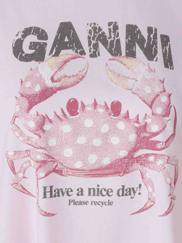 Ganni Mujer Barcelona Camiseta Manga Larga Cangrejo color Rosa Palo sku 782-001984 01 - Foto 3