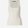 Jacquemus Mujer Barcelona Top Tirantes Canalé color Crema sku 782-001988 01 - Foto 1