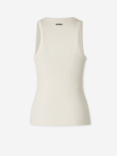 Jacquemus Mujer Barcelona Top Tirantes Canalé color Crema sku 782-001988 01 - Foto 2