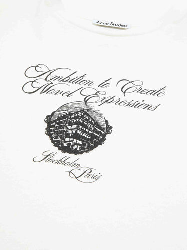 Acne Studios Mujer Barcelona Camiseta Manga Corta color Blanco sku 782-001990 01 - Foto 2