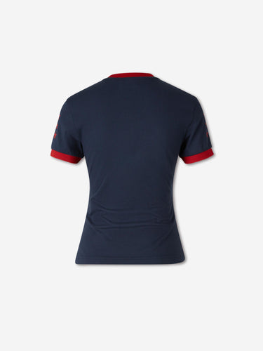 Off-White Mujer Barcelona Camiseta Logo color Azul Marino sku 782-001997 01 - Foto 2