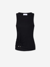 Rabanne Mujer Barcelona Top Tirantes Canalé color Negro sku 782-002001 01 - Foto 1