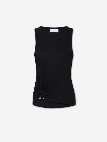 Rabanne Mujer Barcelona Top Tirantes Canalé color Negro sku 782-002001 01 - Foto 1