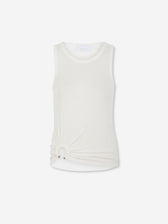 Rabanne Mujer Barcelona Top Tirantes Canalé color Blanco sku 782-002001 02 - Foto 1