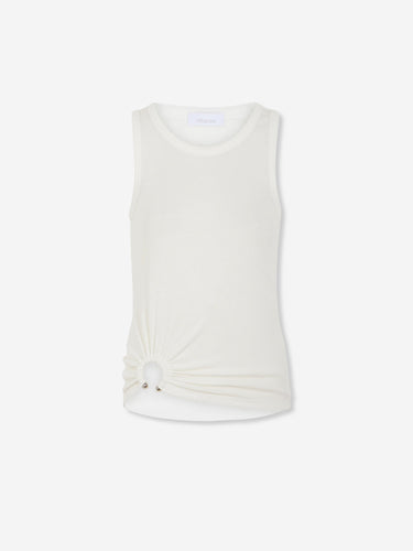 Rabanne Mujer Barcelona Top Tirantes Canalé color Blanco sku 782-002001 02 - Foto 1