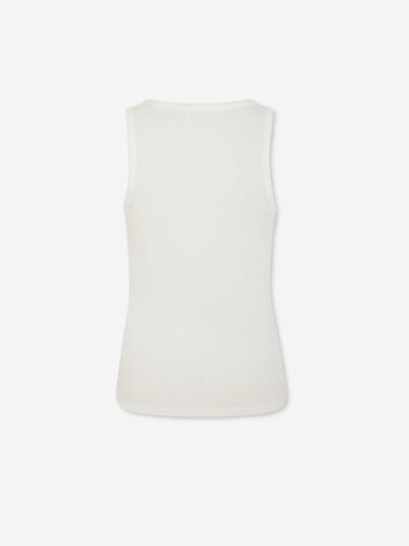 Rabanne Mujer Barcelona Top Tirantes Canalé color Blanco sku 782-002001 02 - Foto 2
