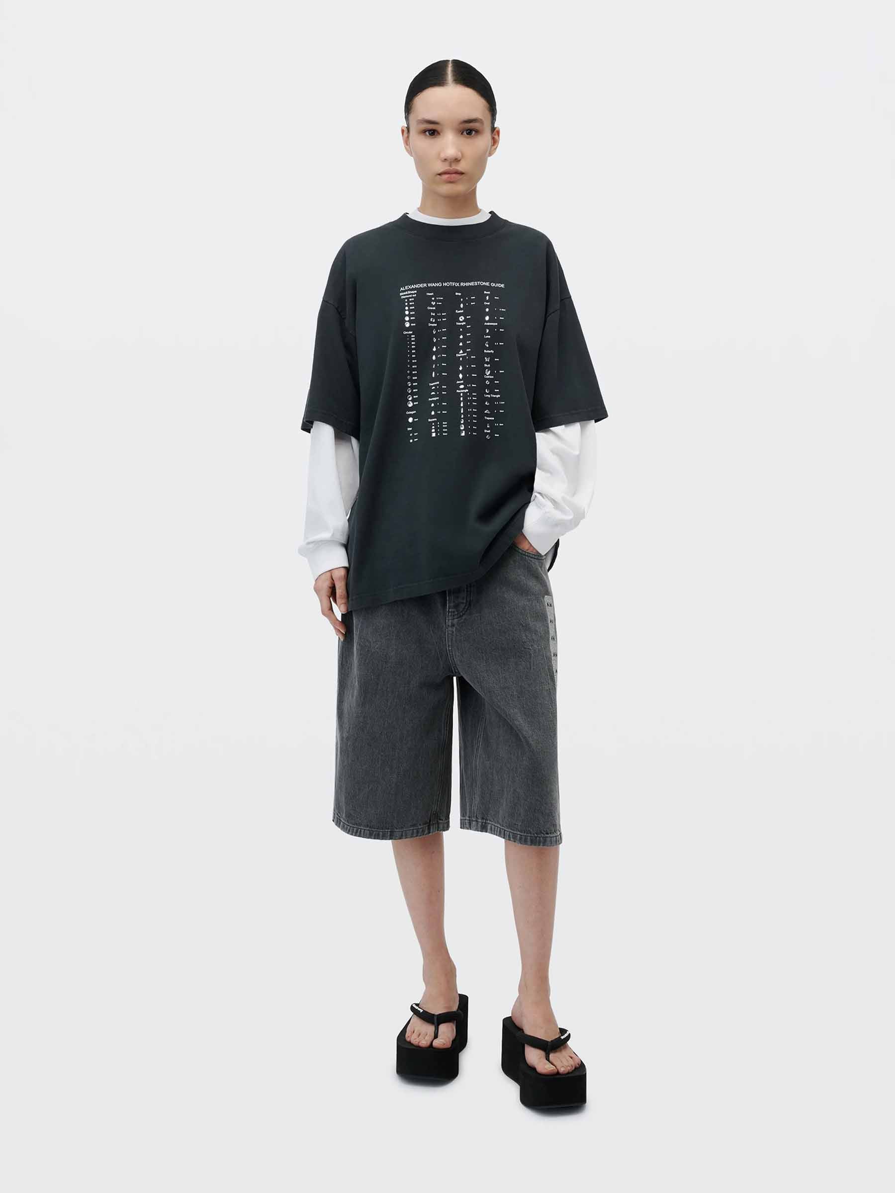 Alexander Wang Mujer Barcelona Camiseta Cristales color Negro sku 782-002002 01 - Foto 2