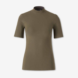Jil Sander Mujer Barcelona Camiseta Ceñida Manga Corta color Verde Militar sku 782-002007 01 - Foto 1