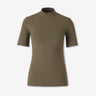 Jil Sander Mujer Barcelona Camiseta Ceñida Manga Corta color Verde Militar sku 782-002007 01 - Foto 1