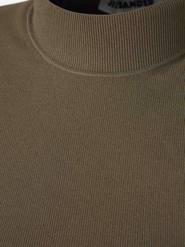 Jil Sander Mujer Barcelona Camiseta Ceñida Manga Corta color Verde Militar sku 782-002007 01 - Foto 3