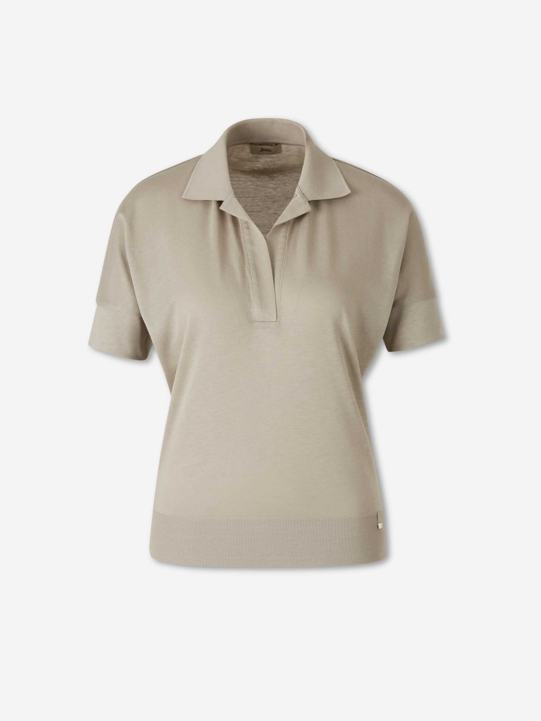 Herno Mujer Barcelona Polo Manga Corta color Taupe sku 783-000065 02 - Foto 1