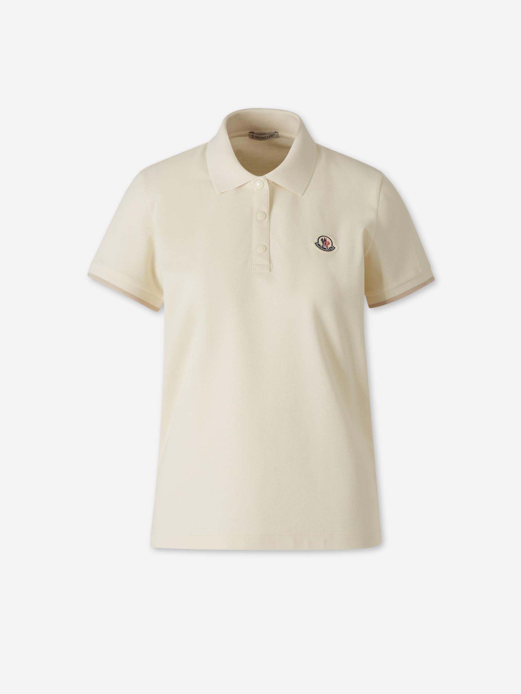 Moncler Mujer Barcelona Polo Manga Corta color Marfil sku 783-000071 01 - Foto 1