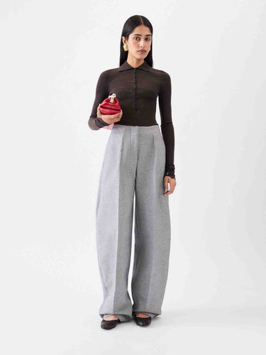 Jacquemus Mujer Barcelona Polo Merino color Marrón Oscuro sku 783-000075 01 - Foto 2