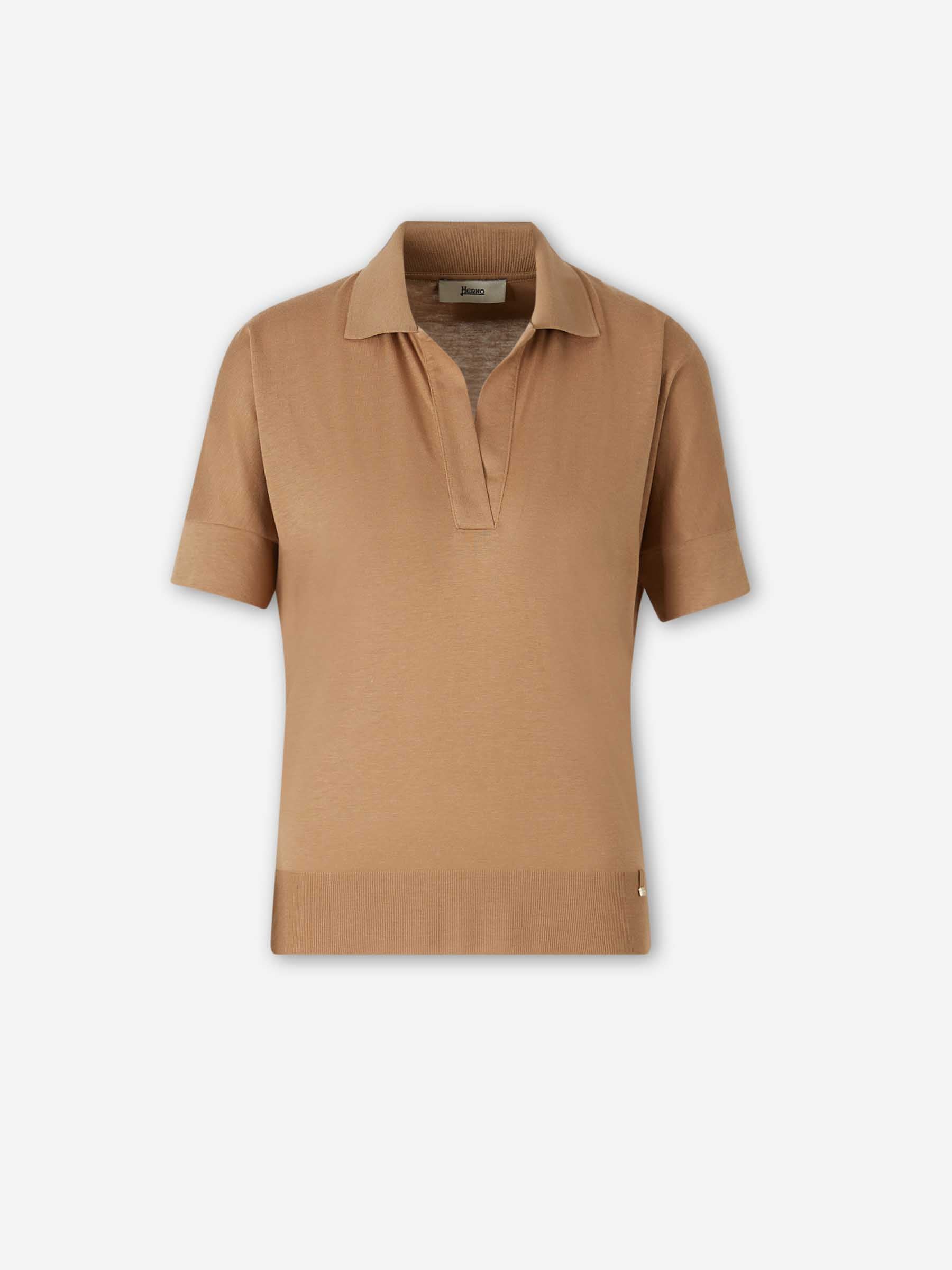 Herno Mujer Barcelona Polo Manga Corta color Camel sku 783-000086 02 - Foto 1